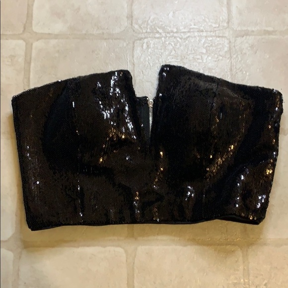 Forever 21 Tops - NWOT F21 Sequins TubeTop SZ S